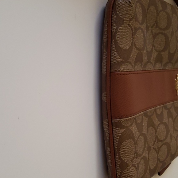 Coach signature Khaki/ Saddle crossbody bag - Picture 4 of 6